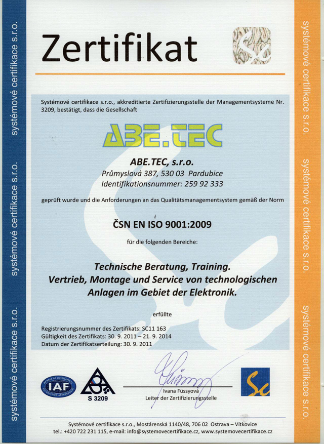 Certifikát