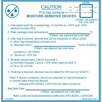 Lepicí štítek - obsah citlivý na vlhkost, IPC/JEDEC J-STD 020, 102x102mm, role 100 štítků, 113LABEL