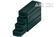 ESD zásuvka na součástky BJZ C-188 054, 120 x 40 x 20 mm, černý