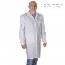 ESD laboratorní plášť, bílý, velikost XS, 72150