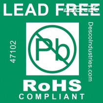 Lepicí štítek - Lead-Free RoHS, 75x75mm, role 500 štítků, 47102