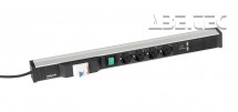 Kabelový kanál 683, 4 zásuvky, 2 USB, fcp, vypínač, TPR7-008