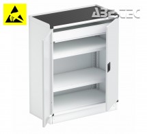 ESD ocelová skříň s policemi a zásuvkou 80/100-1 C30549002T, 800x425x1000mm, šedá