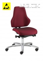 ESD pracovní židle LEAN, AS2, ESD5, A-LE1112AS červená