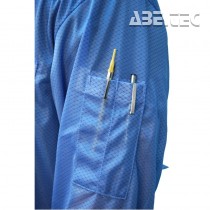 ESD košile s manžetami a límcem, modrá, velikost S, 221420