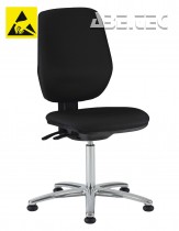 ESD pracovní židle Professional, ASX, ESD2, A-EX1663HAS, černá