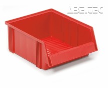 Stohovací zásobník 3040-5, 400 x 310 x 156 mm, červený
