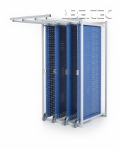 Systém skladování nářadí, modrý, 4 panely, 830518-07