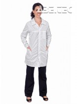 ESD plášť vhodný do clean rooms UX1000, 98% polyester, barva mílá