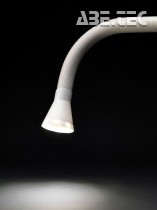 Odsávací rameno s osvětlením, bílé, A1020168