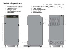Odsávací zařízení PrintPRO Oracle DS SS, nerez, 1 x pěnový filtr, HEPA filtr, vzduchový filtr