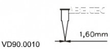 Plastový hrot 1,60 mm VD90.0010, 50ks/bal