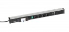Treston - Kabelový kanál 683, 4 zásuvky, 2 USB, fcp, vypínač, TPR7-008