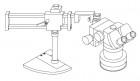  - Mikroskop s ramenem a osvětlením VD90.4001