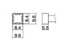 Hakko - Odpájecí hrot Quad 8,4x8,4 T15-1209