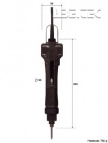 Elektrický momentový šroubovák VB-3012 HEX - rozměry