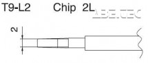 Pájecí hrot T9-L2, CHIP 2L