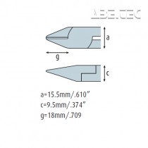 Boční kleště se vsazeným spojem 1351EP02 extra silné, s fasetou