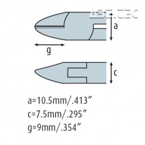 Boční kleště 3241HS22 s fasetou