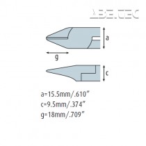 Boční kleště se vsazeným spojem 1361EP02 extra silné, s fasetou