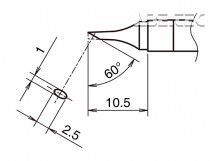 Pájecí hrot HAKKO T39-C1025