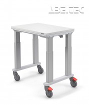 Vozík SAPEL s elektricky nastavitelnou výškou, 500x750mm, 4 nohy, SAPEL50754L-41