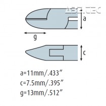 Boční kleště 3201HS22 s fasetou