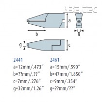 Odizolovávací kleště se vsazeným spojem 2461EP02
