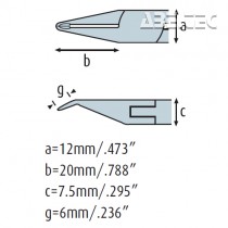 Vyštipovací kleště 3622HS12 silné, s krátkými čelistmi, s malou fasetou