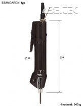 Elektrický momentový šroubovák BL- 7000 HEX - rozměry