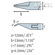 Vyštipovací kleště 3624HS12 silné, s dlouhými čelistmi, s fasetou