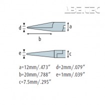 Úchopové kleště se vsazeným spojem kulaté 2232EP02 zoubkované