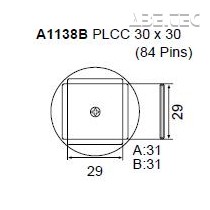Určeno pro pouzdra plcc 30x30 mm 