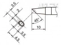 Pájecí hrot HAKKO T39-BCM3545