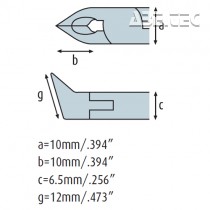 Šikmé štípací kleště s rovnou hlavou 3511HS12 s fasetou