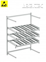 Zadní rozšíření Treston FiFo Flow Rack, M1350, ESD, 1385x735x1860mm, TFR1350RE-49