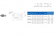 Adaptér s očkovým koncem, kompatibilní s Instron, 5/16-18M, G1114-8