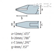 Střihací přímé kleště s odstupem 3671HS12