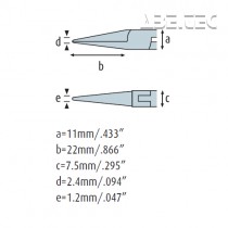 Úchopové kleště kulaté 4331HS12 silné, hladké