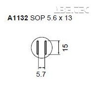 Určeno pro pouzdra SOP 4.4x10 mm 