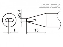 Pájecí hrot HAKKO T37-D24