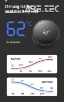 ESD termoska s ukazatelem teploty, 500ml, černá, 7913200