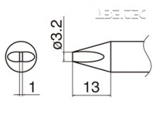 Pájecí hrot HAKKO T33-D32