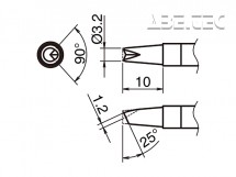 Pájecí hrot HAKKO T39-BCR32