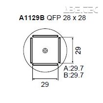 Určeno pro pouzdra QFP 28x28 mm 