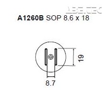 Určeno pro pouzdra:SOP 8.6x18 mm 