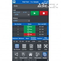 V zobrazení Výsledky se zobrazují uživatelem vybrané výsledky pro každý běh