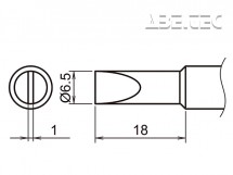 Pájecí hrot HAKKO T19-D65