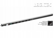 Kabelový kanál 1400, 6 zásuvek, 2 USB, fcp, vypínač, TPR14-010-FR