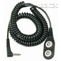 Spirálový uzemňovací kabel Jewel® MagSnap, dvouvodičový, 3,6m, černý, 60671